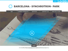 Tablet Screenshot of barcelonasynchrotronpark.com
